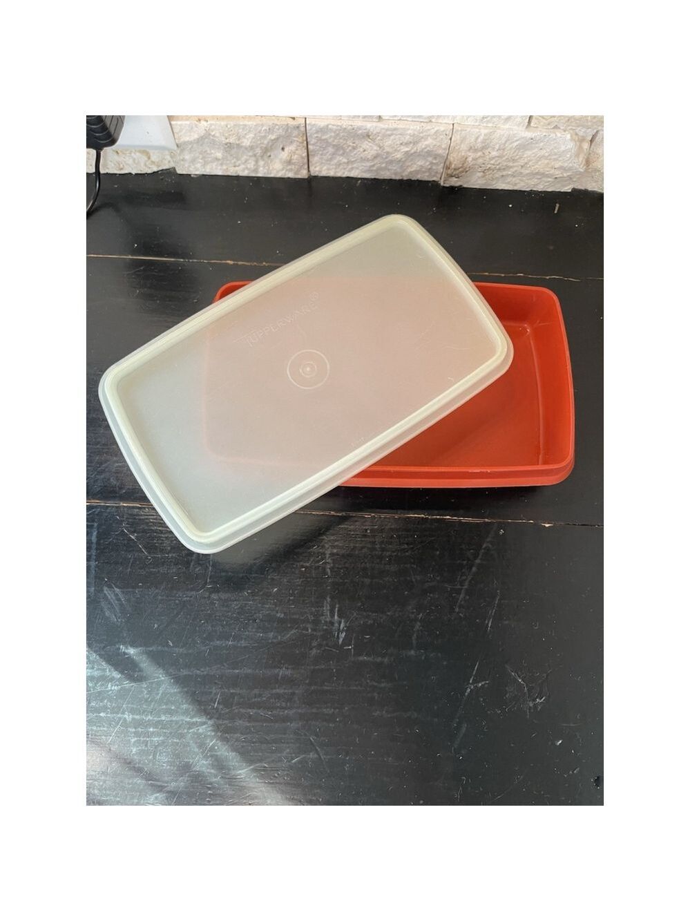 Vintage Tupperware Container Paprika Cold Cut Keeper 816-13 “5x9”